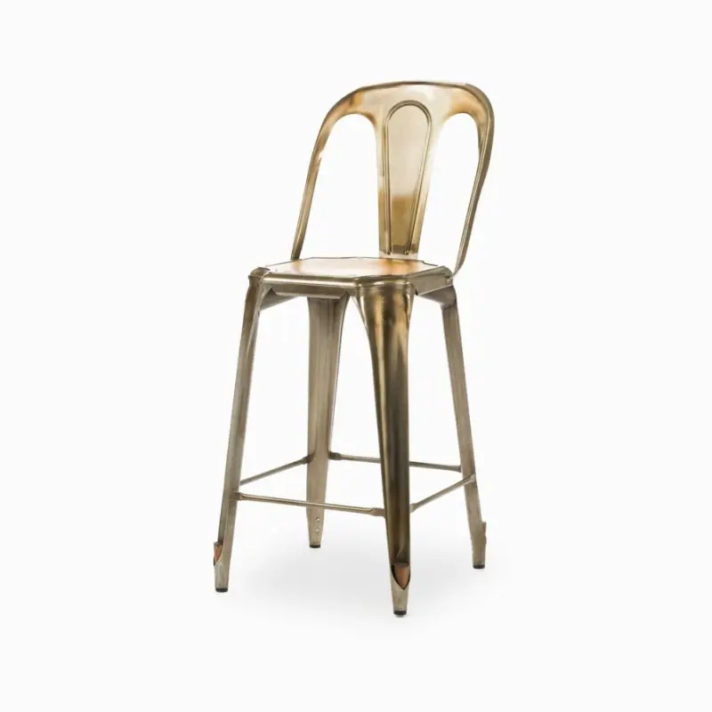 Полубарный стул Marais с деревянным сиденьем