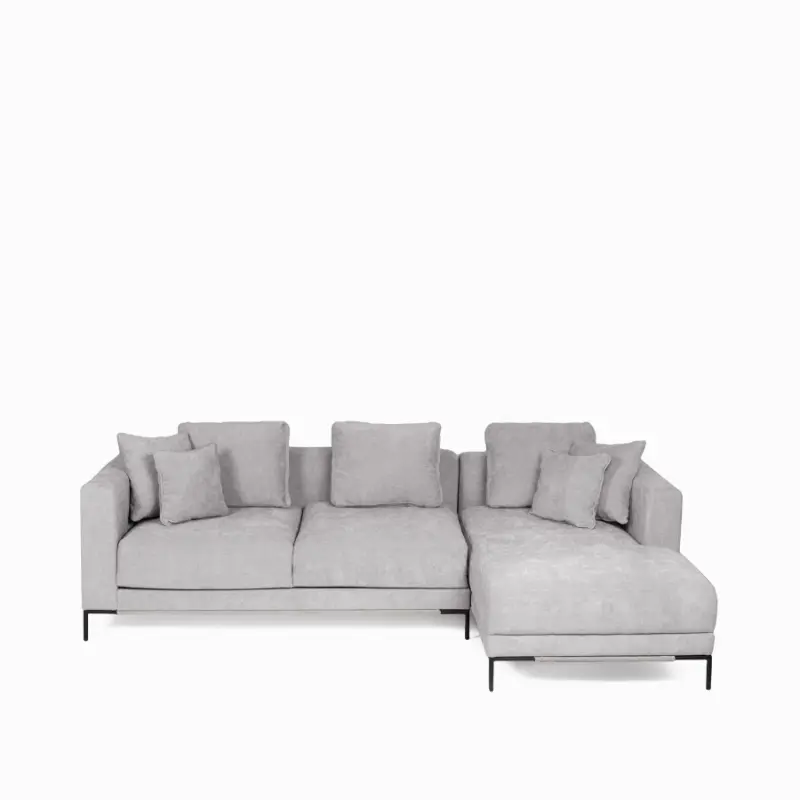 Диван Newton правосторонний 288х195 серый