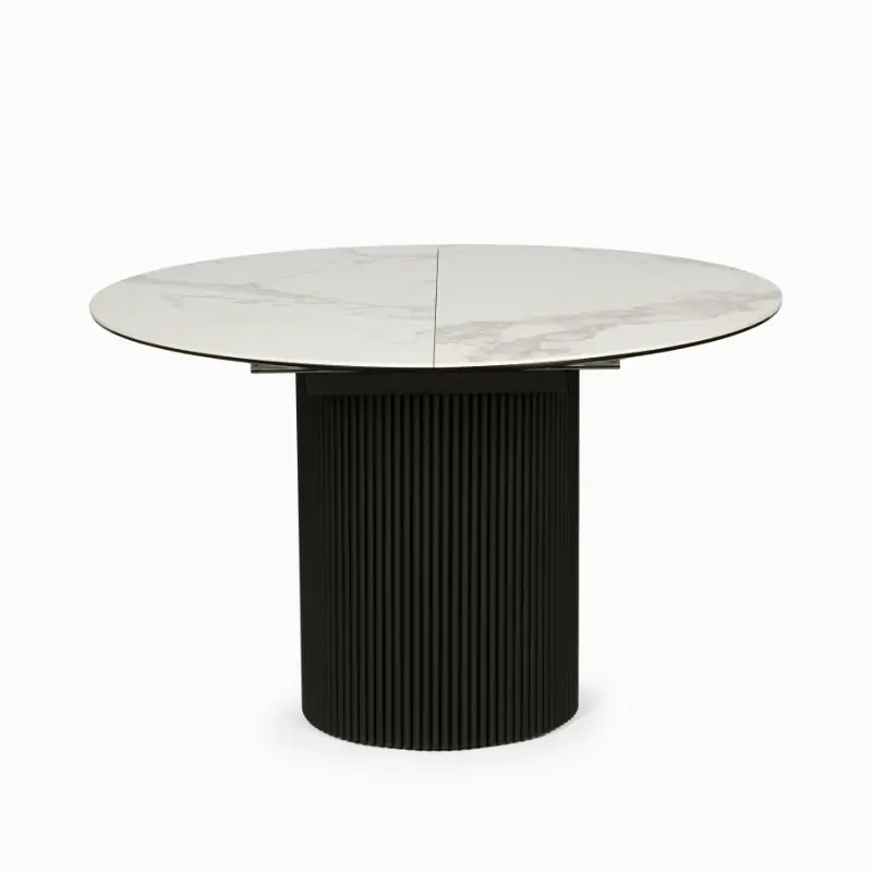 Обеденный стол Elan диаметр 110 (40) раскладывающийся глянец