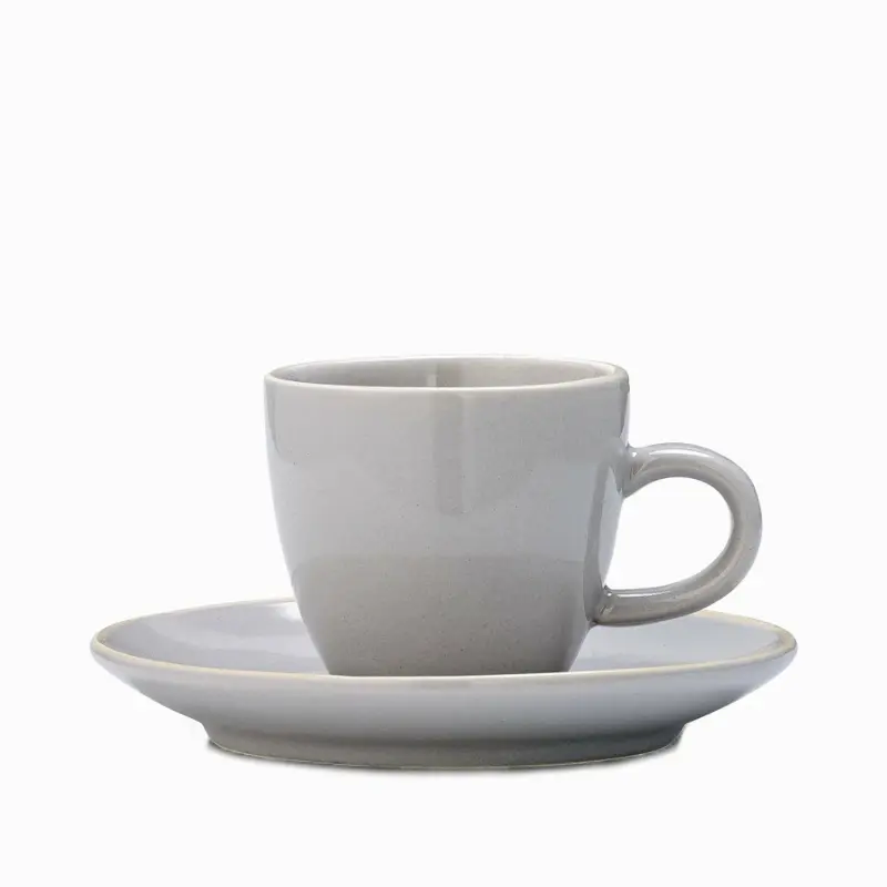Чашка с блюдцем Bloomingville серая